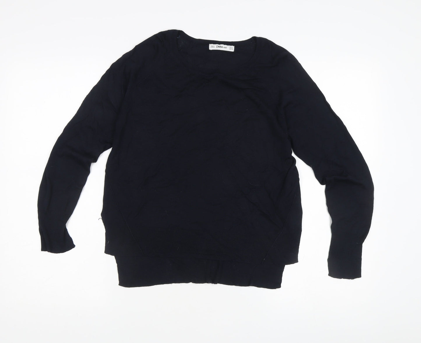 Womens UK Size M Zara Black Pullover Jumper