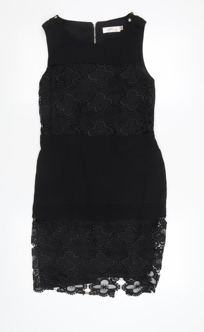 Sophiline Paris Women's Black Sleeveless Sheath Dress S