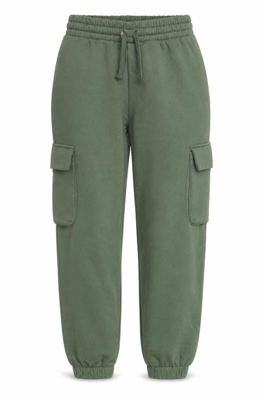 Womens UK Size S Zara Regular Fit Cargo Green Trousers