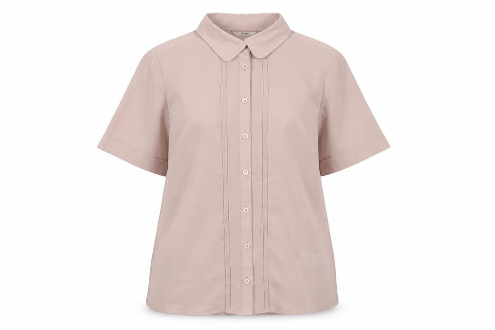 Marks and Spencer Women's Pink Button-Up Shirt