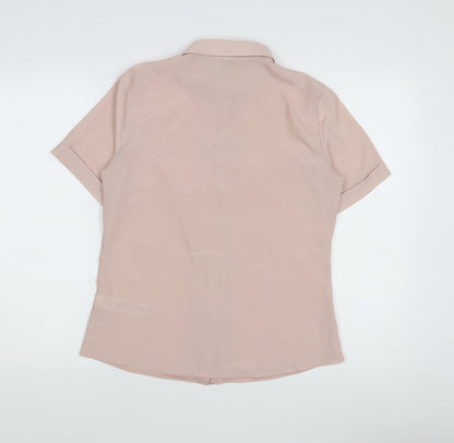 Marks and Spencer Women's Pink Button-Up Shirt