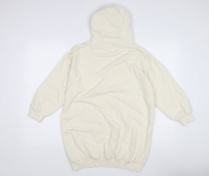 Next Girls Ivory Hoodie, Size 10 Years, Cotton Blend