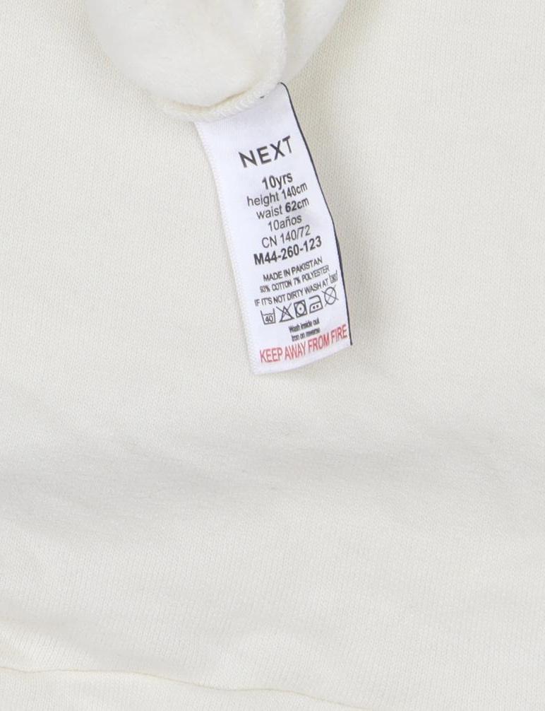 Next Girls Ivory Hoodie, Size 10 Years, Cotton Blend
