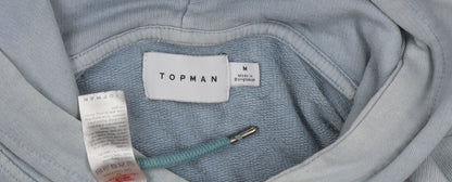 Topman Men's Blue Pullover Hoodie - Size M