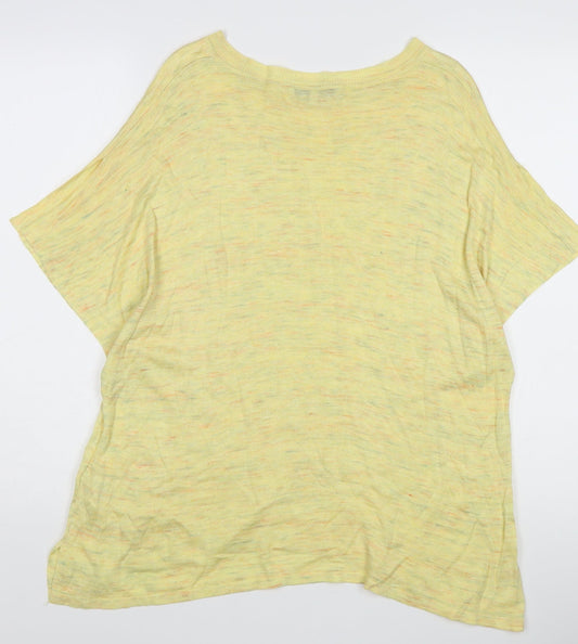 Womens UK Size L NEXT Yellow Pullover Jumper