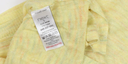 Womens UK Size L NEXT Yellow Pullover Jumper