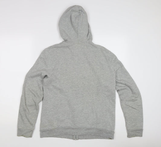 Topman Men’s Grey Full Zip Hoodie, Size S
