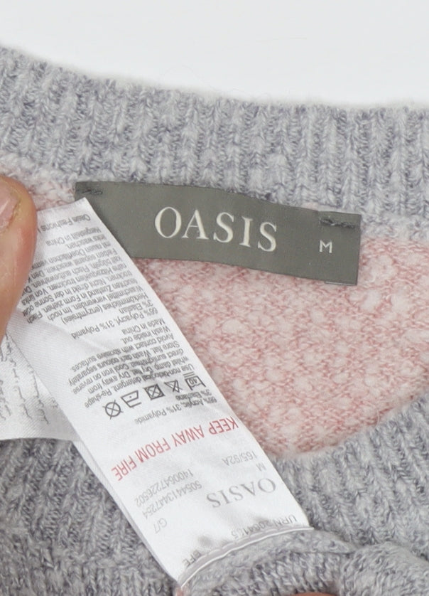 Womens UK Size M Oasis Multicoloured Pullover Jumper