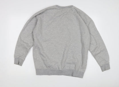 New Look Women's Grey Pullover Sweatshirt M