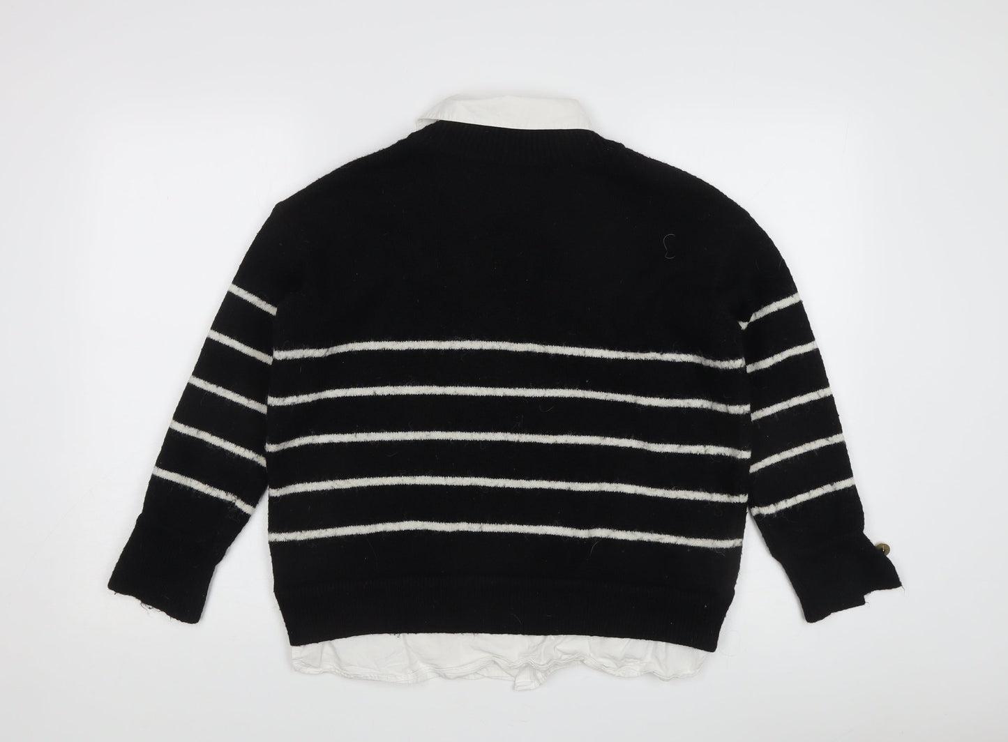 Womens UK Size XS River Island Black Pullover Jumper