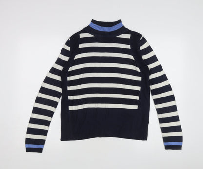 Marks & Spencer Women's Blue Striped Pullover Jumper Size 10