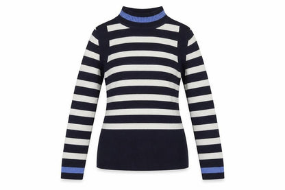 Marks & Spencer Women's Blue Striped Pullover Jumper Size 10