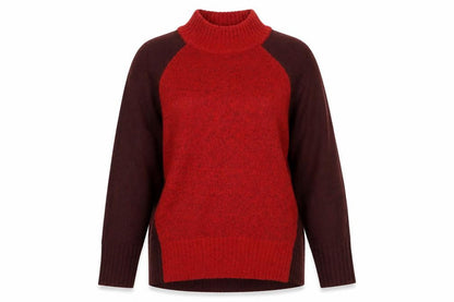 Womens UK Size 22 M&Co Red Pullover Jumper