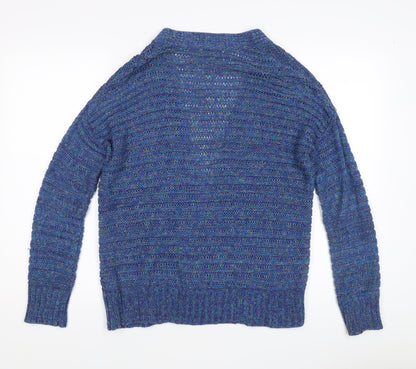Coldwater Creek Women's Blue Open Front Cardigan Size S