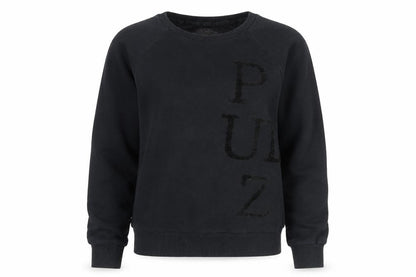 Womens UK Size XS Pulz Jeans Black Pullover Sweatshirt