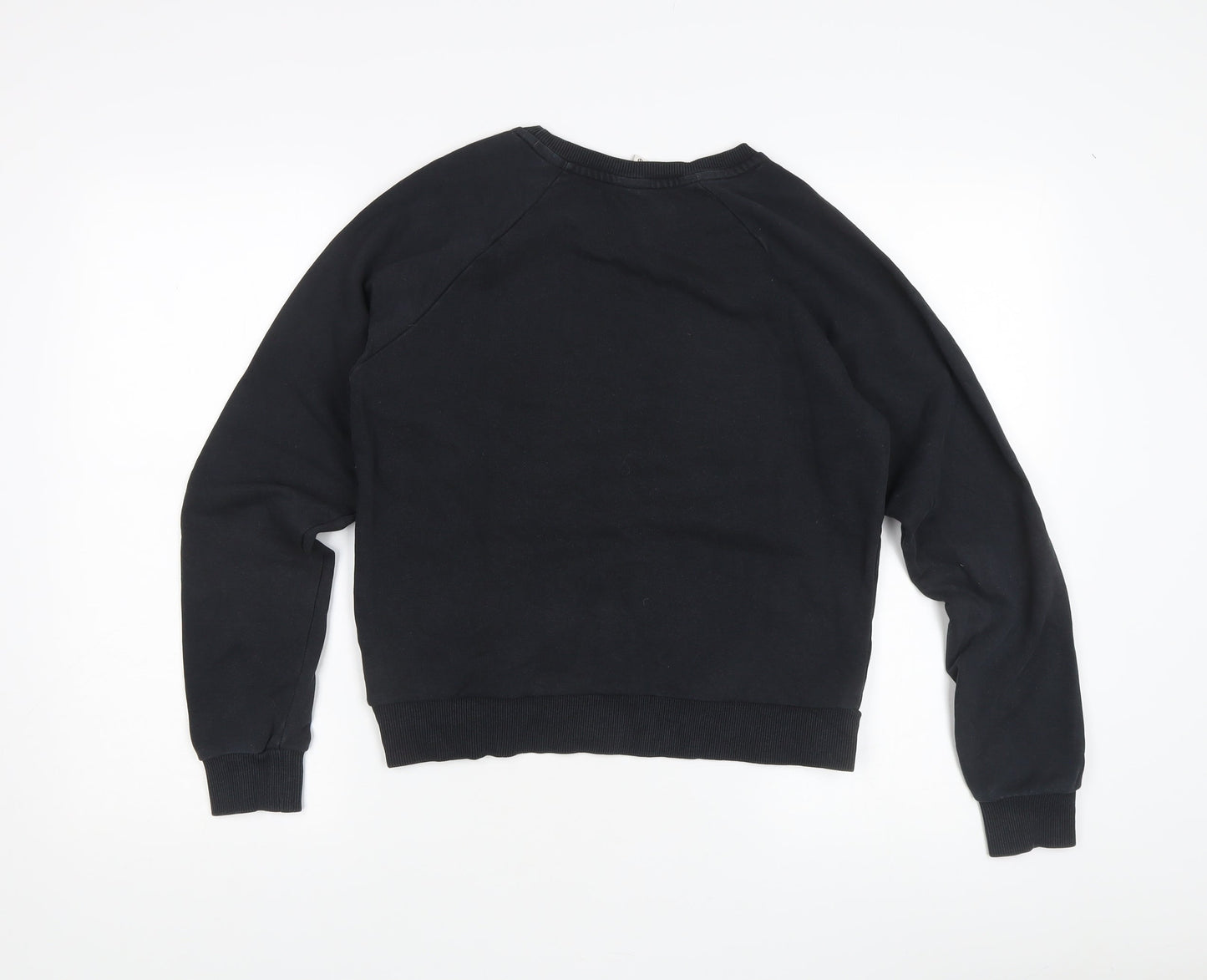 Womens UK Size XS Pulz Jeans Black Pullover Sweatshirt