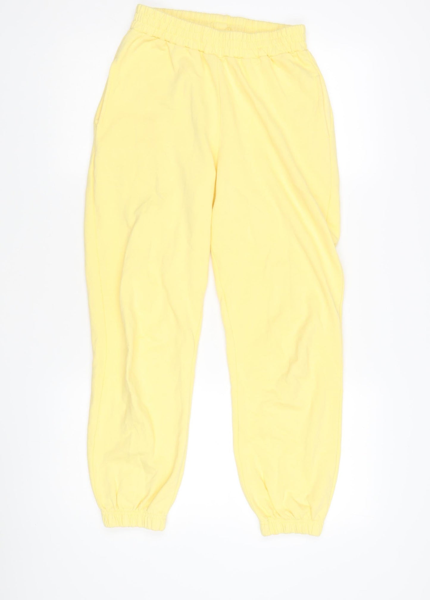 New Look Women's Yellow Jogger Trousers Size 8 Petite