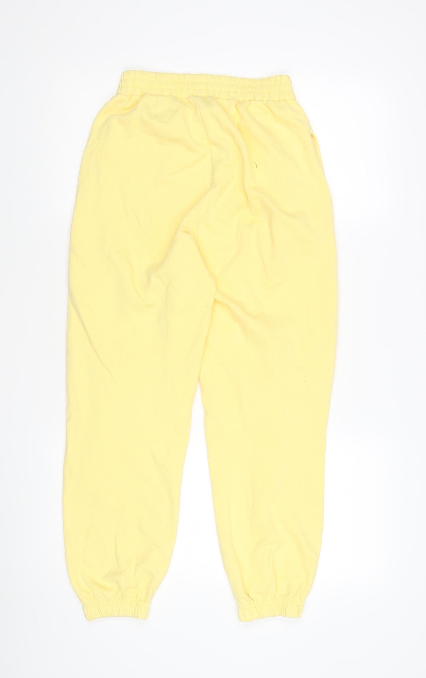 New Look Women's Yellow Jogger Trousers Size 8 Petite