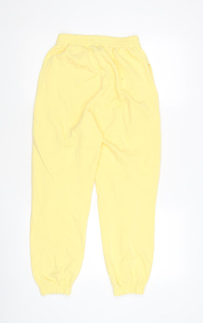 New Look Women's Yellow Jogger Trousers Size 8 Petite