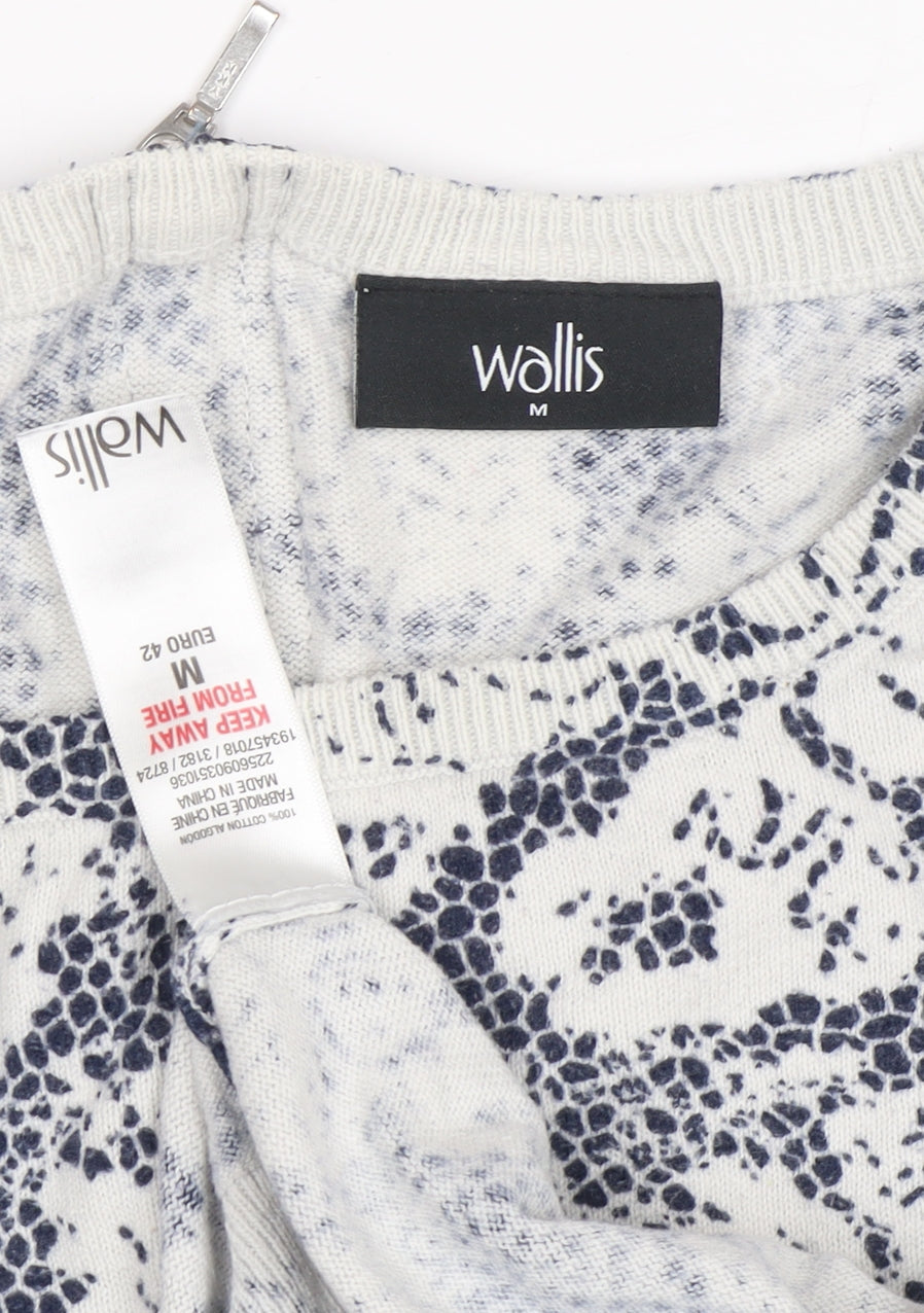 Womens UK Size M Wallis Blue Pullover Jumper