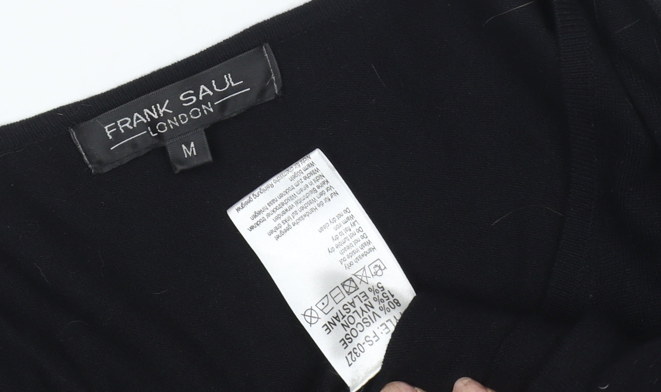 Frank Saul Women's Black Studded Cardigan M