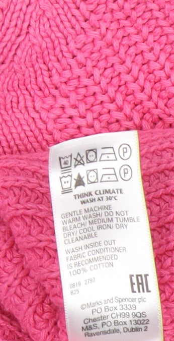 Womens UK Size XS Marks and Spencer Pink Pullover Jumper