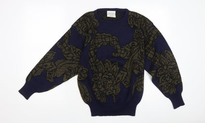 Country Casuals Women's Blue Wool Pullover Jumper M