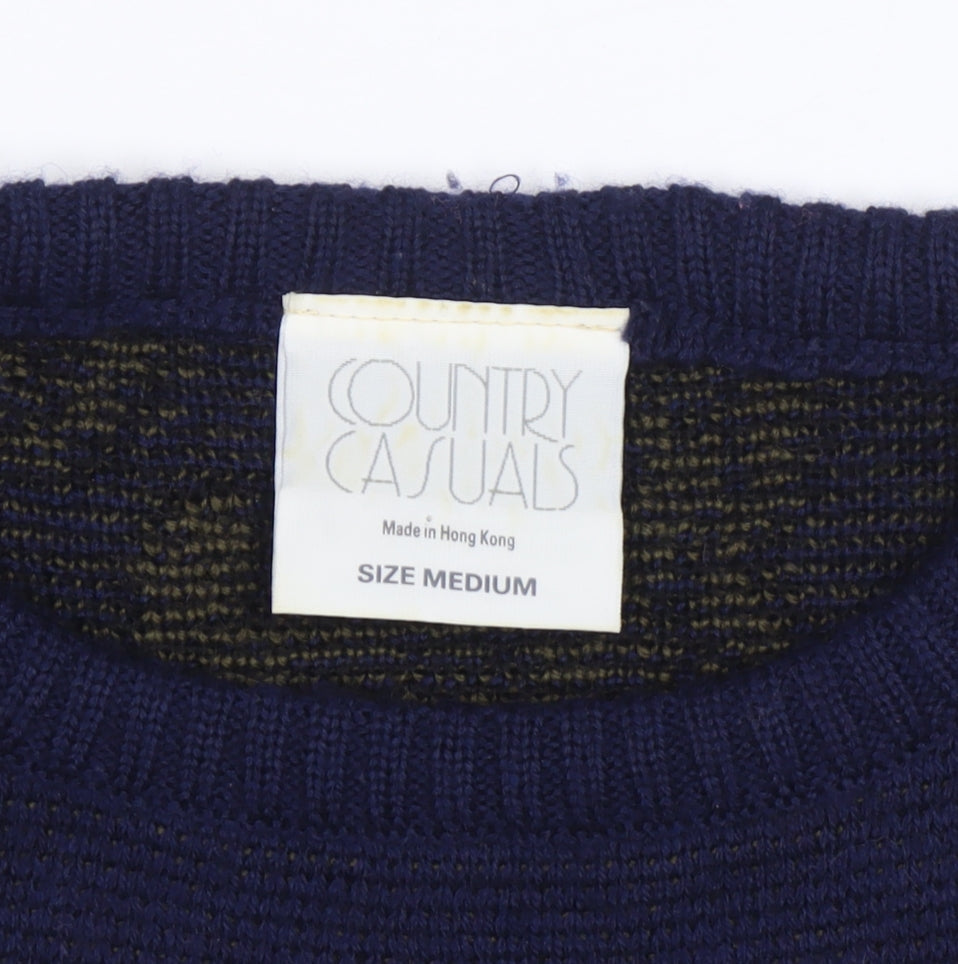 Country Casuals Women's Blue Wool Pullover Jumper M
