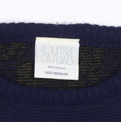 Country Casuals Women's Blue Wool Pullover Jumper M