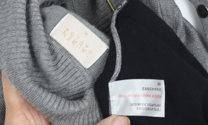 Lauren Women's Grey Roll Neck Jumper M