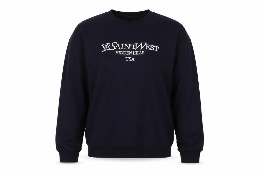 Front view of I Saw It First unisex black pullover sweatshirt s