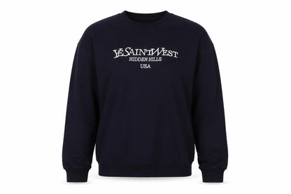 Front view of I Saw It First unisex black pullover sweatshirt s
