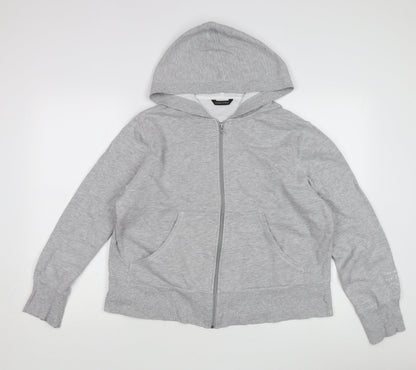 Grey Women's Full Zip Hoodie - Size Regular, Casual Comfort