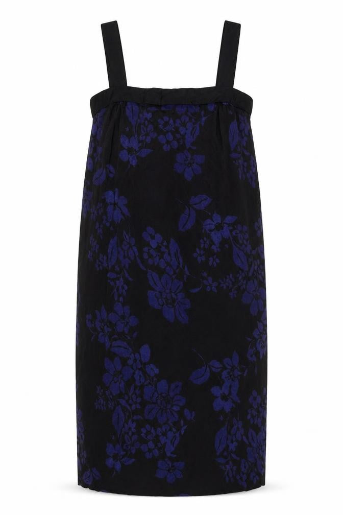 Jigsaw Women's Black Silk Floral Pencil Dress