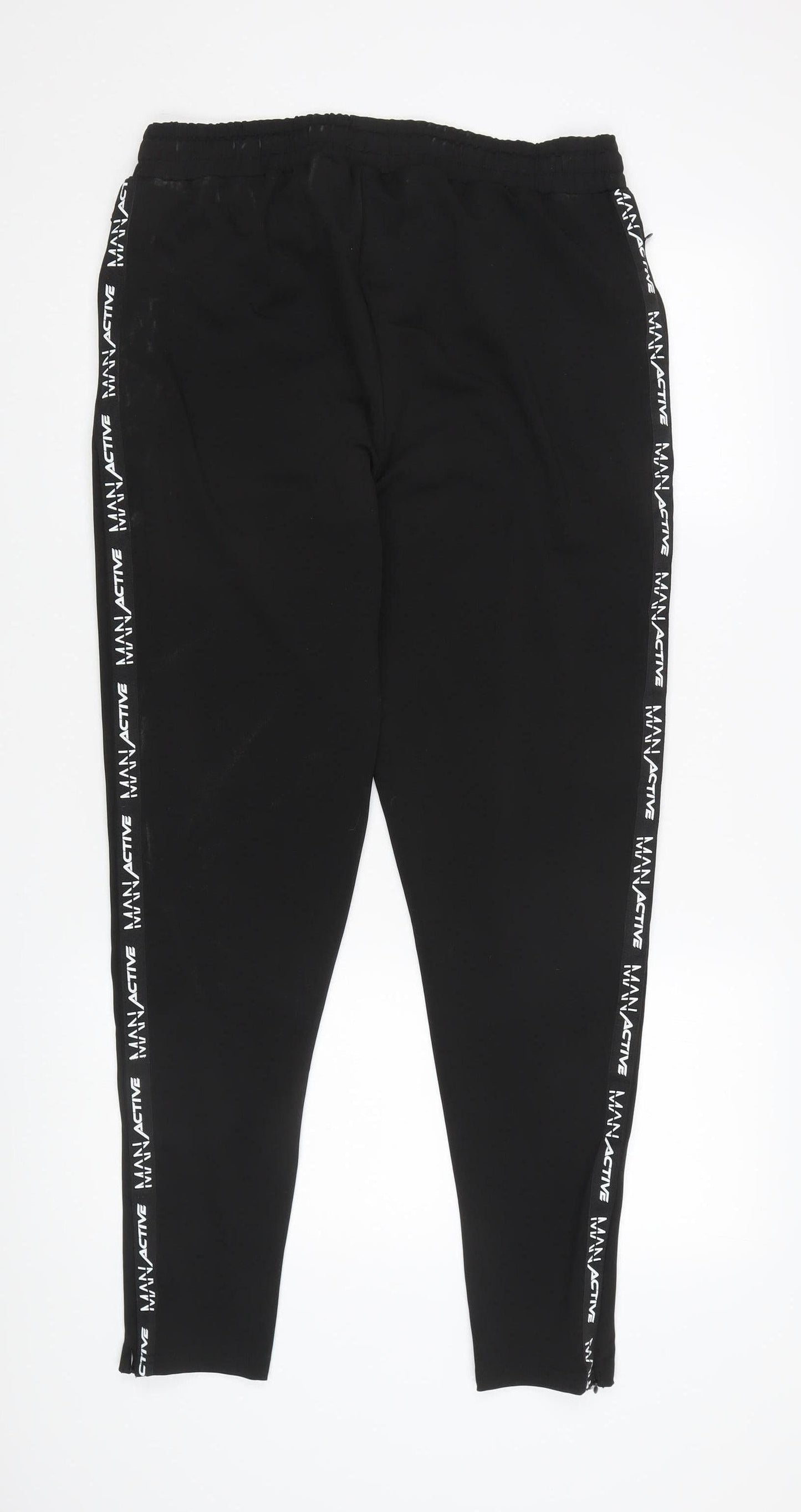 MAN Active Men's Black Joggers L - Athletic Fit