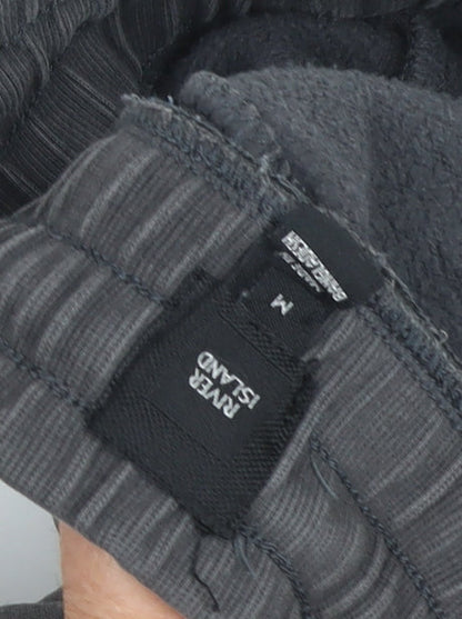 River Island Men's Grey Sweatpants M Casual Comfort