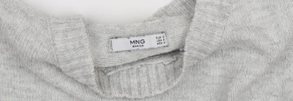 Womens UK Size 12 MNG Basics Grey Pullover Jumper