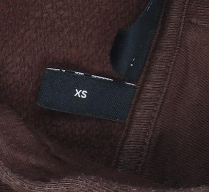 Womens UK Size XS ASOS DESIGN Brown Pullover Hoodie