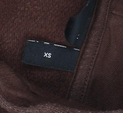 Womens UK Size XS ASOS DESIGN Brown Pullover Hoodie