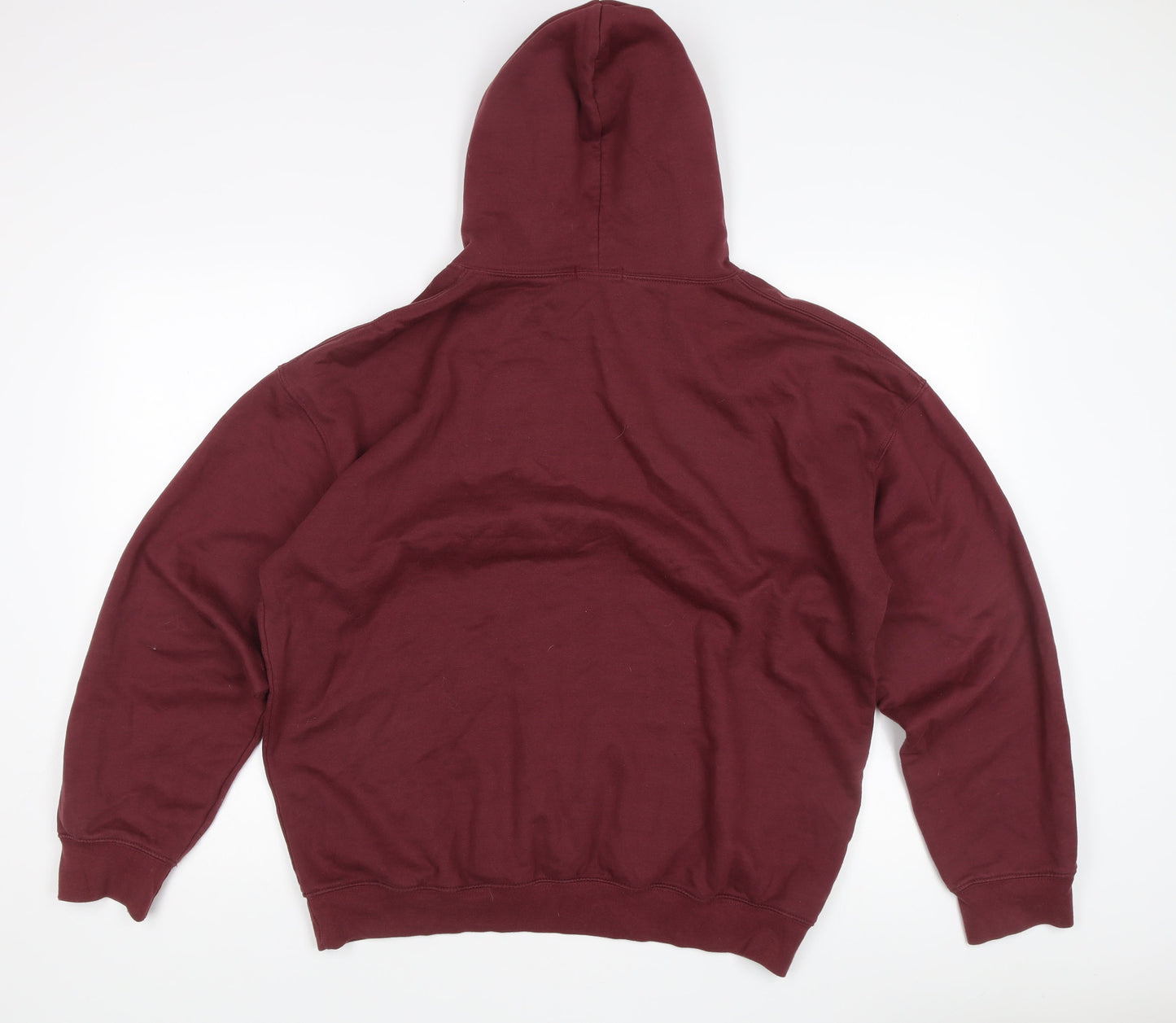 PrettyLittleThing Women's Red Pullover Hoodie L