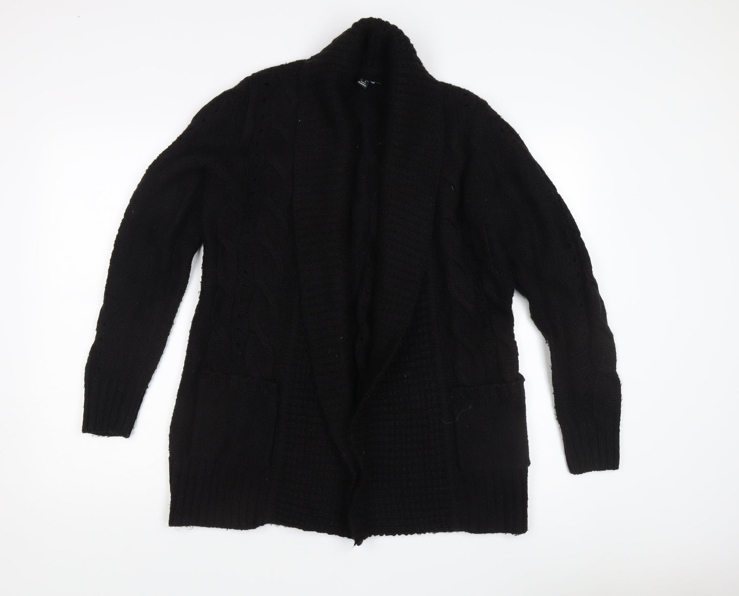 Womens UK Size S New Look Black Cardigan Jumper