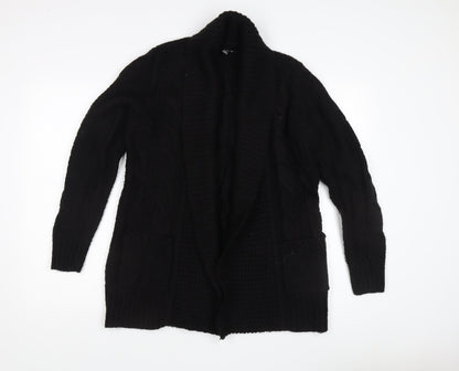 Womens UK Size S New Look Black Cardigan Jumper