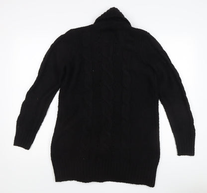 Womens UK Size S New Look Black Cardigan Jumper