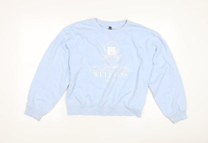H&M Women's Blue Sweatshirt, 2XS, Casual Pullover