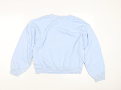 H&M Women's Blue Sweatshirt, 2XS, Casual Pullover
