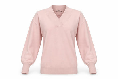 Womens UK Size 12 Roman Pink Pullover Jumper