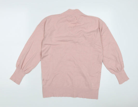 Womens UK Size 12 Roman Pink Pullover Jumper