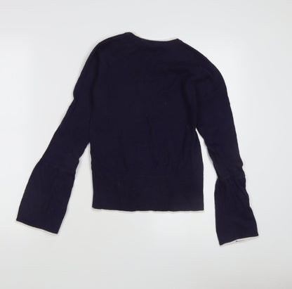 Womens UK Size 8 Miss Selfridge Blue Pullover Jumper