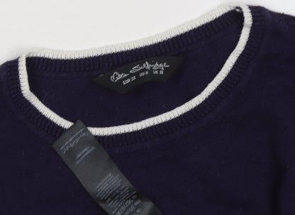 Womens UK Size 8 Miss Selfridge Blue Pullover Jumper