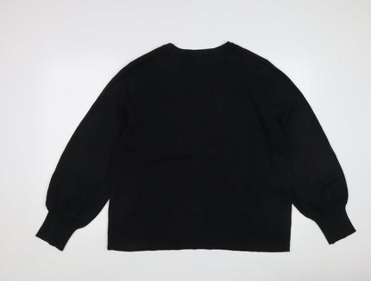 Womens UK Size 20 Very Black Pullover Jumper
